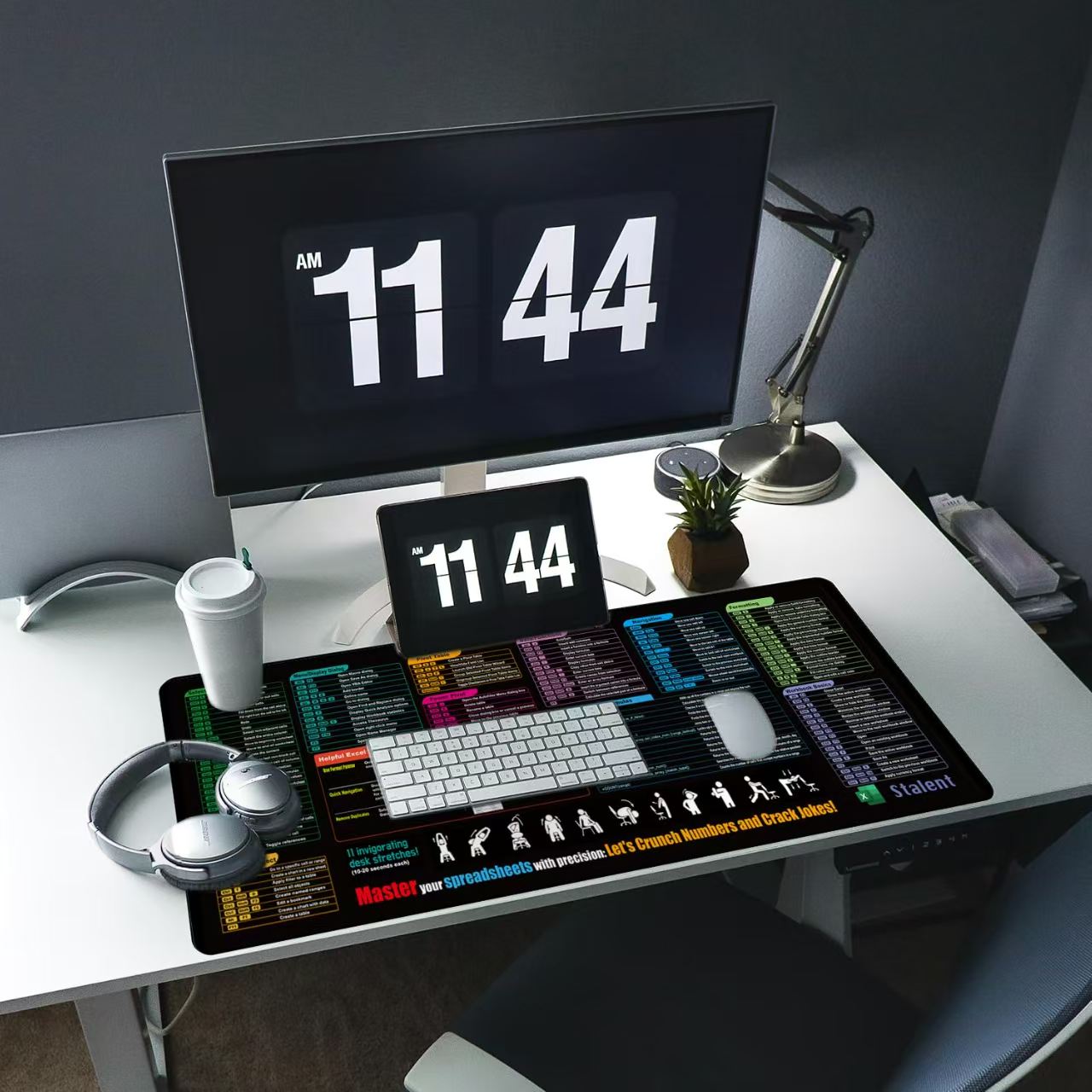 Optimized version excel cheat sheet mouse pad