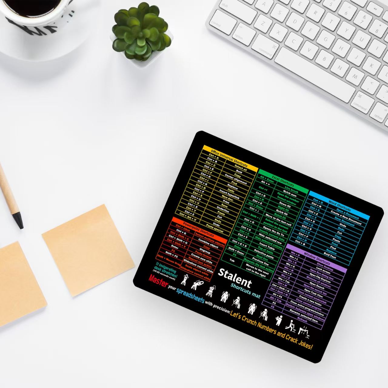 5-in-1 shortcut keys Mouse Pad