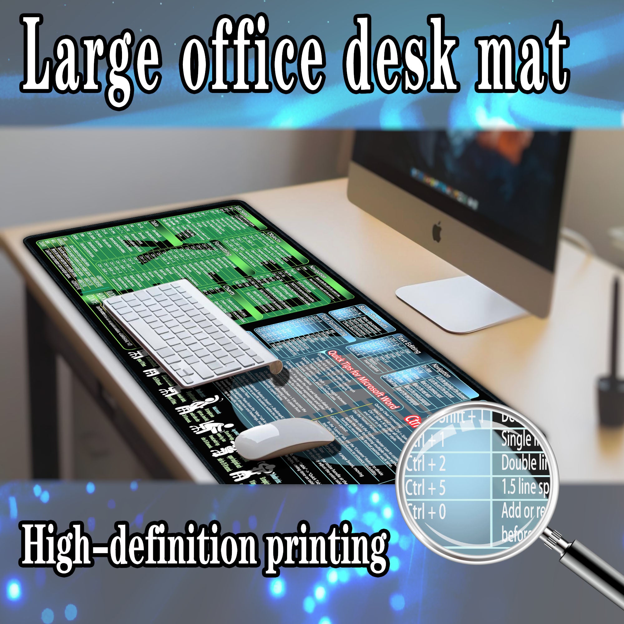 Excel-Word shortcut keys mouse pad